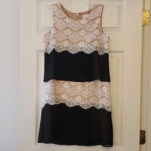 Jessica Simpson black and white dress